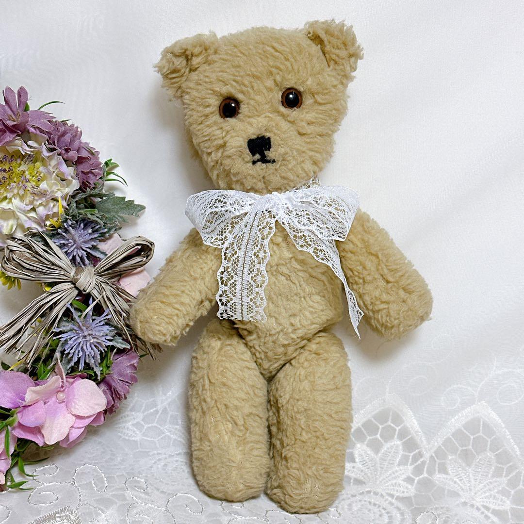 バナナ猫様 アンティークベア4体+ドール1体セット