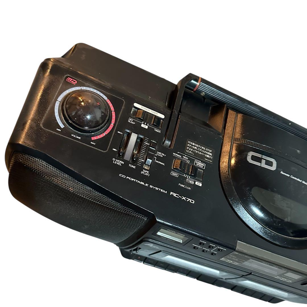VICTOR RC-X70 ポータブルラジカセCDシステム通電確認済み ジャンク