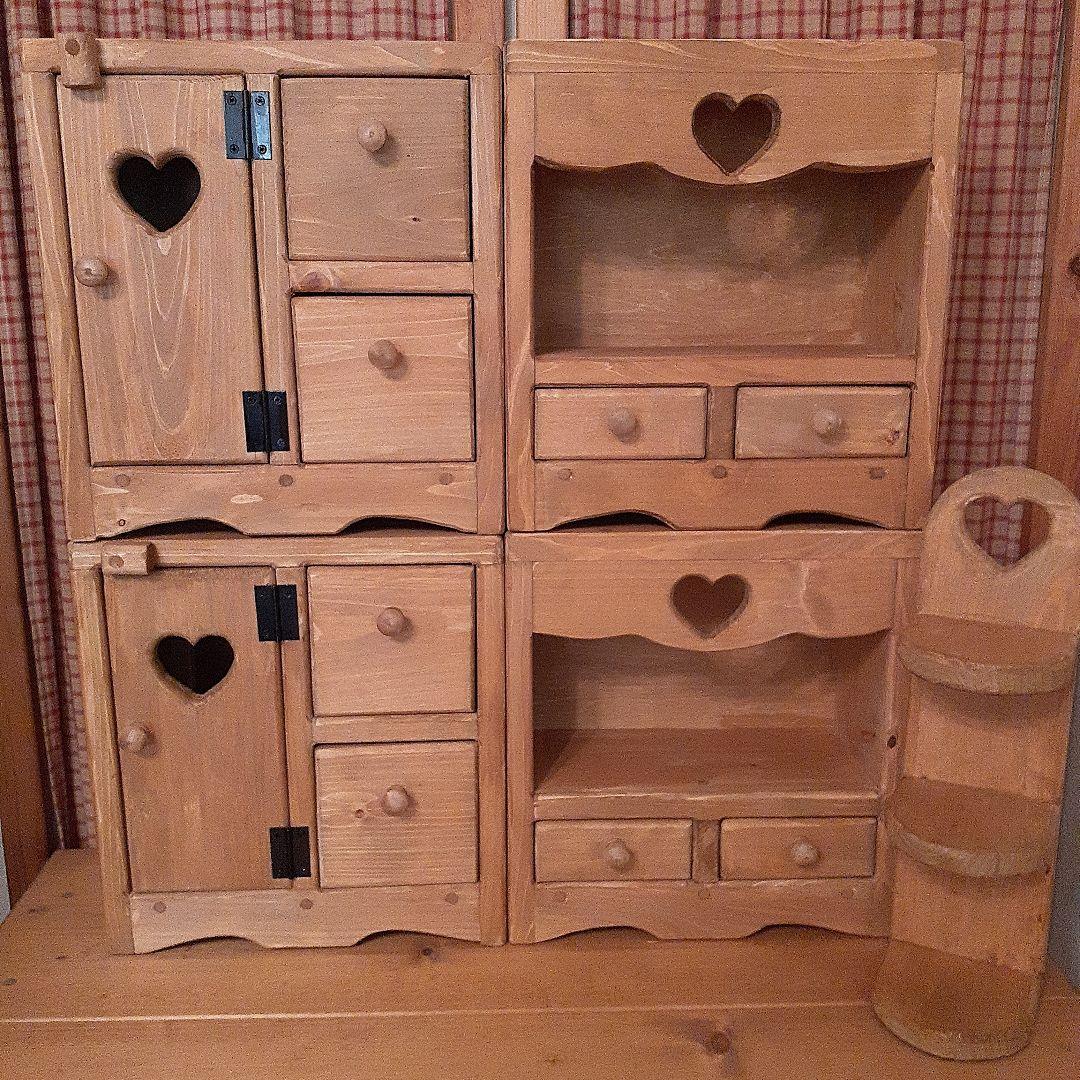 専用です。C47.カントリー家具(5点セット) カントリー家具 セット チェア 手作り 安心の日本製 パイン材 北欧