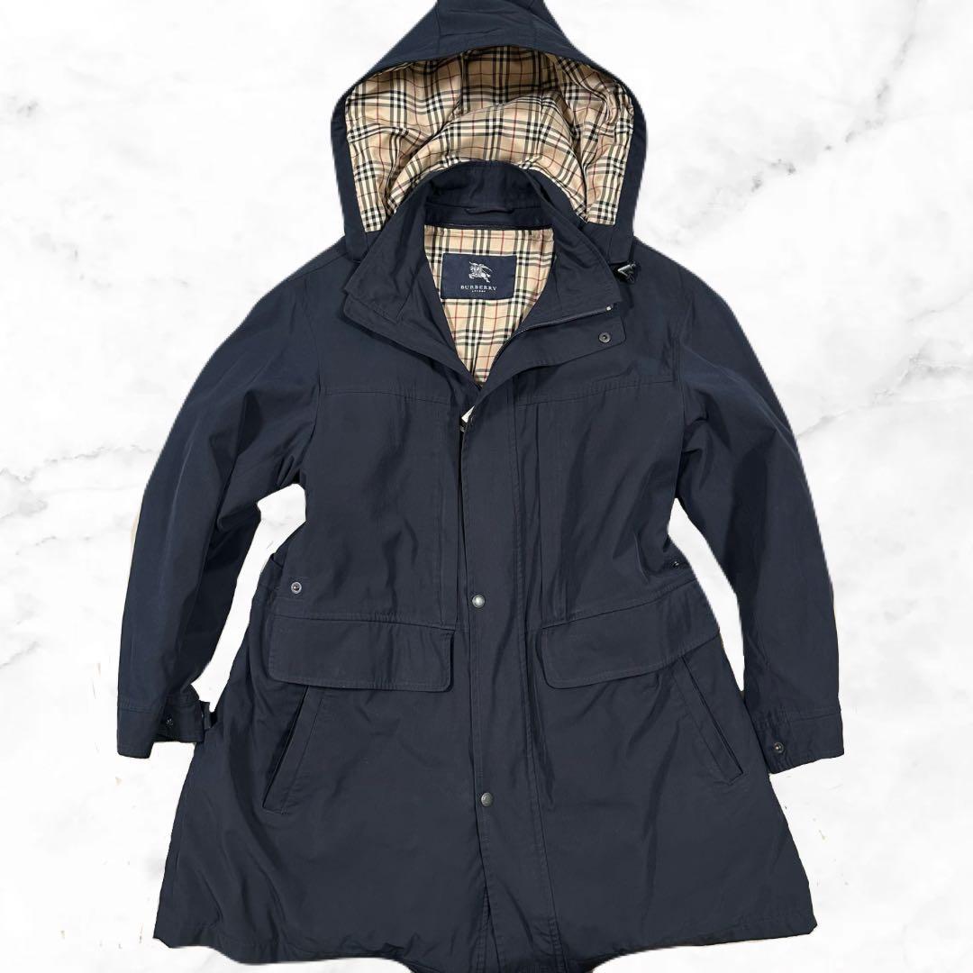 BURBERRY LONDON ノバチェック フーデッドコート M 4WAY - メルカリ