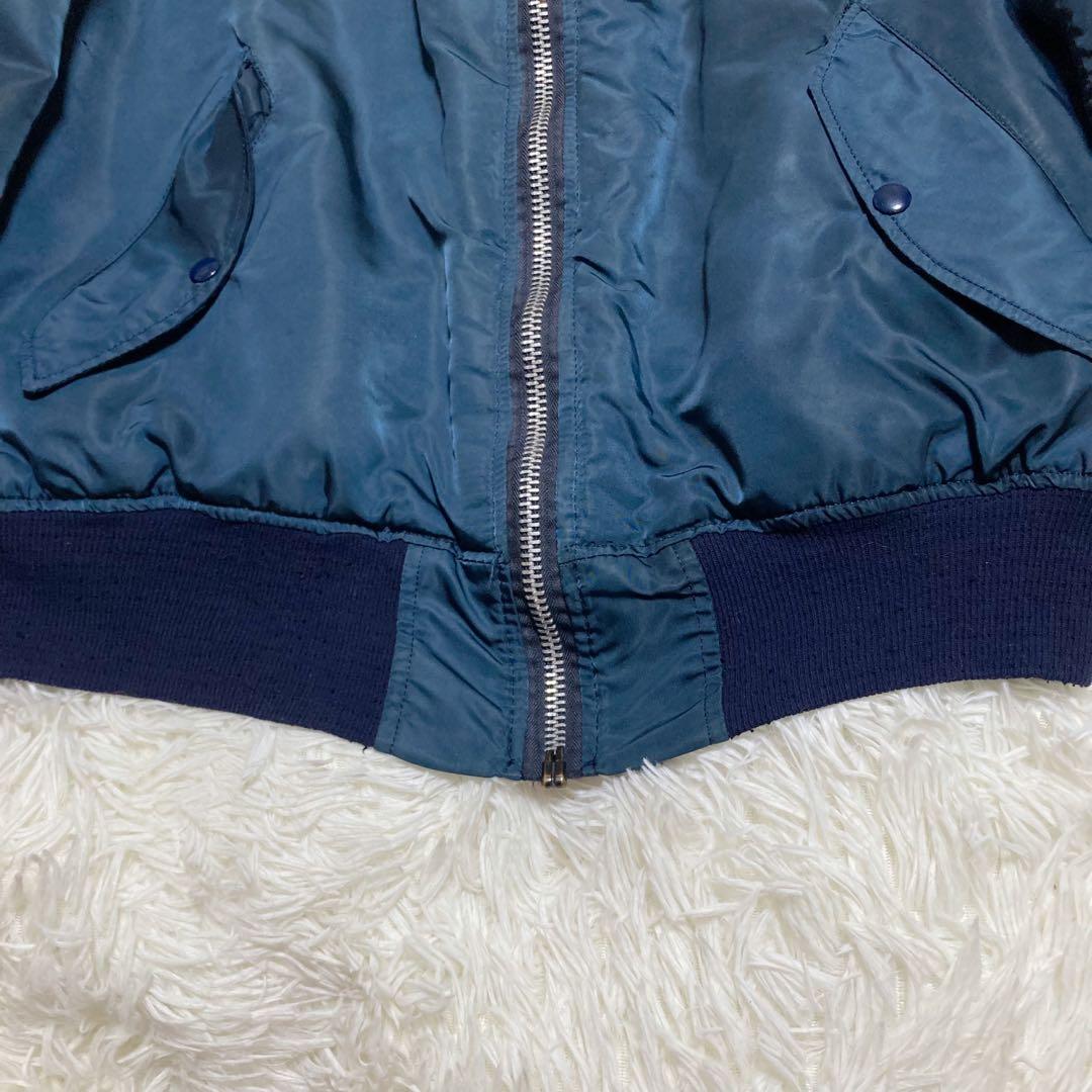 希少カラー】USA製 アルファ MA-1 USサイズ L IDEAL ネイビー - メルカリ