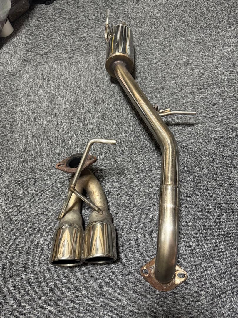 わ*ん様 ステンレス製デュアルテールマフラー マリアンデール オーバルデュアルマフラー【CR-Z ZF1】(固定式