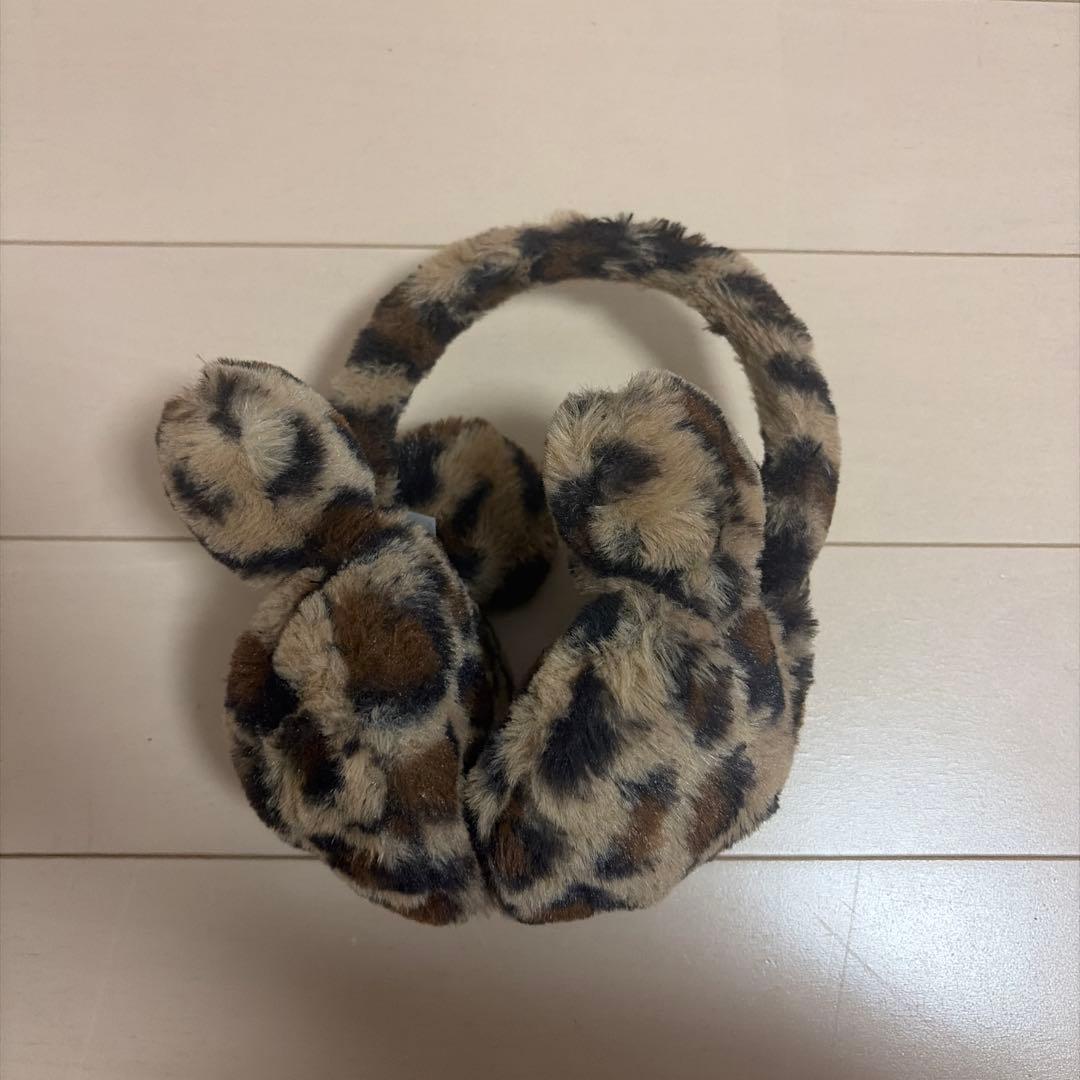 ディズニー 耳当て ヒョウ柄 - メルカリ
