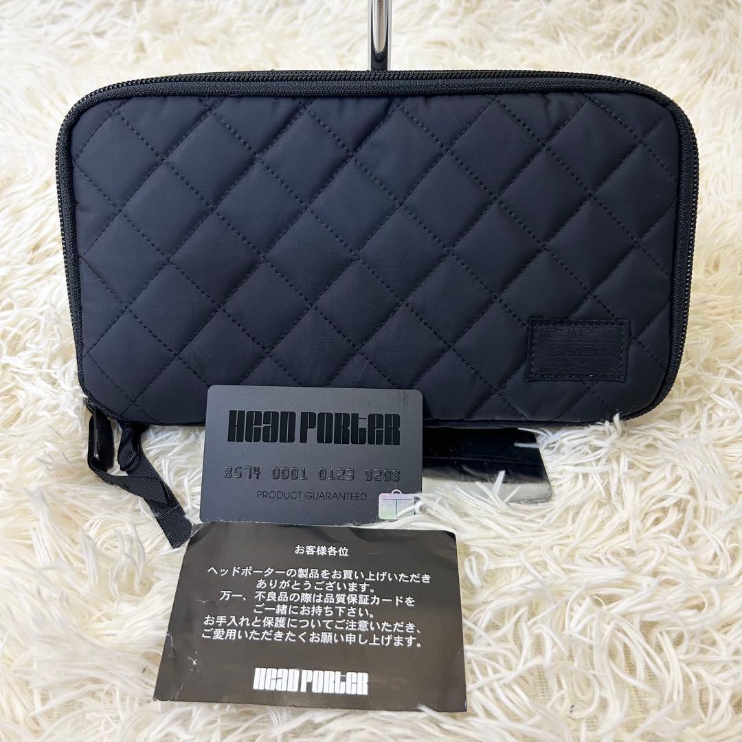 ✨極美品✨HEADPORTER×BLACKBEAUTY キルティング ポーチの通販はau PAY
