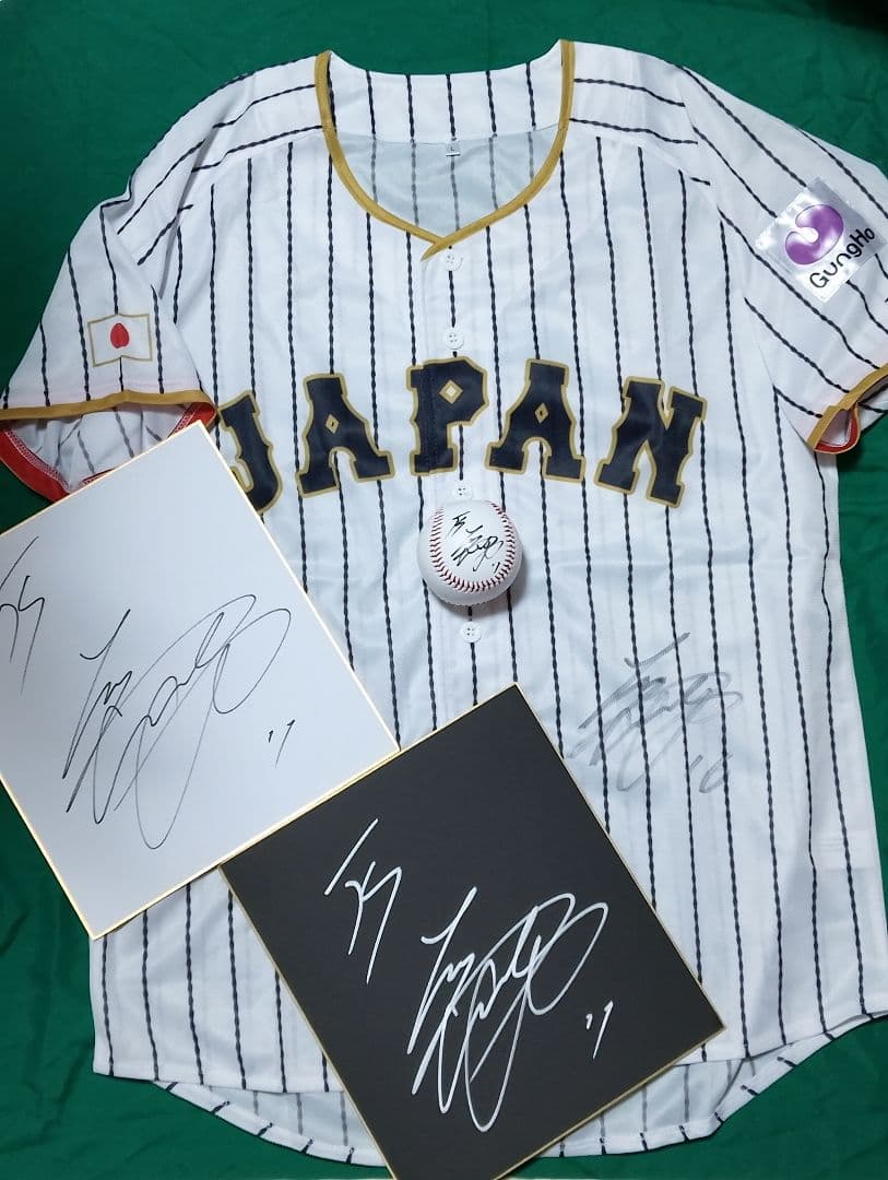 侍ジャパン 大谷翔平 直筆サインユニフォーム ボール 色紙 WBC - メルカリ