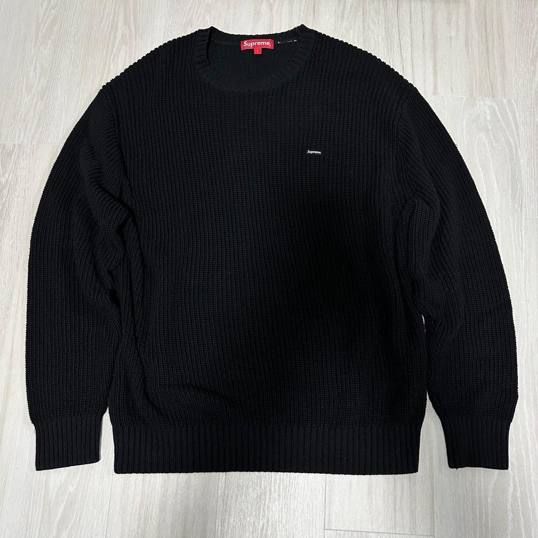 Supreme Small Box Ribbed Sweater ブラック 中古・古着通販】Supreme (シュプリーム) SMALL Box Ribbed Sweater