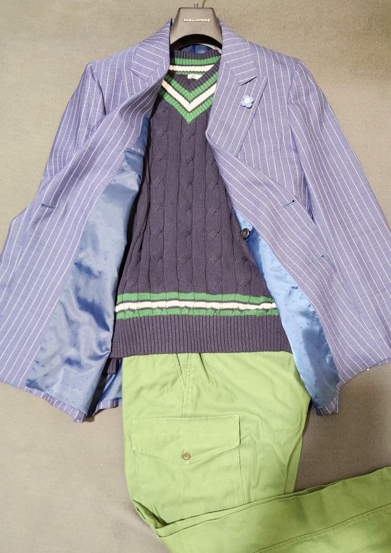 ゲリラセール 高級至高の逸品 CANONICO ダブルブレストスーツ L 美品