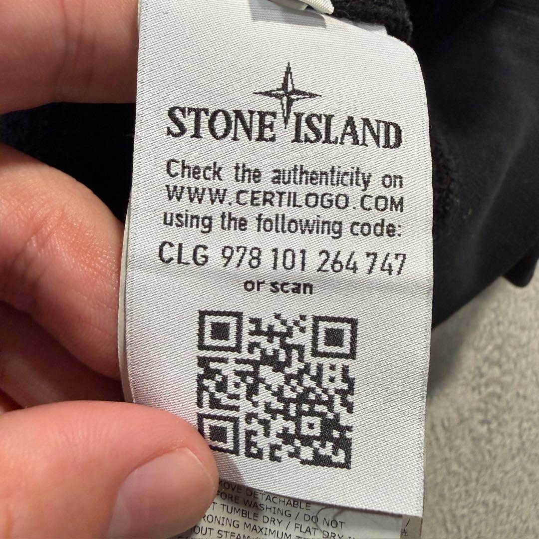 ストーンアイランド フーディパーカー ブラック M 711562820 - メルカリ