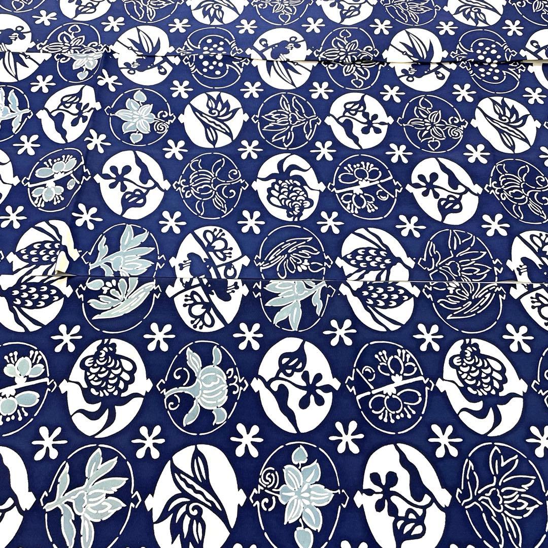 帯6562 ○高級 正絹 塩瀬 型染 全通 名古屋帯 - メルカリ