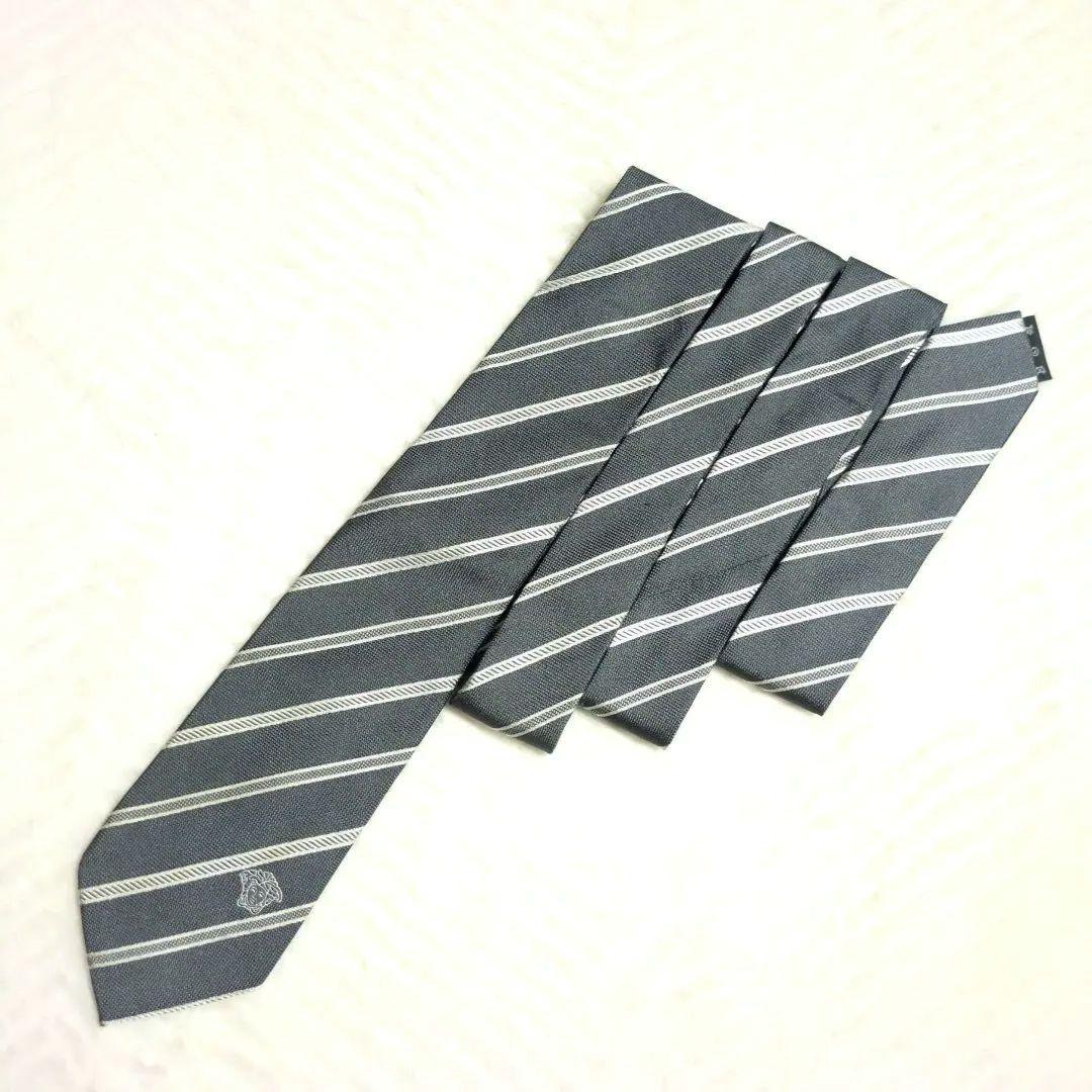 未使用級 VERSACE ネクタイ メデューサ ストライプ ヴェルサーチ