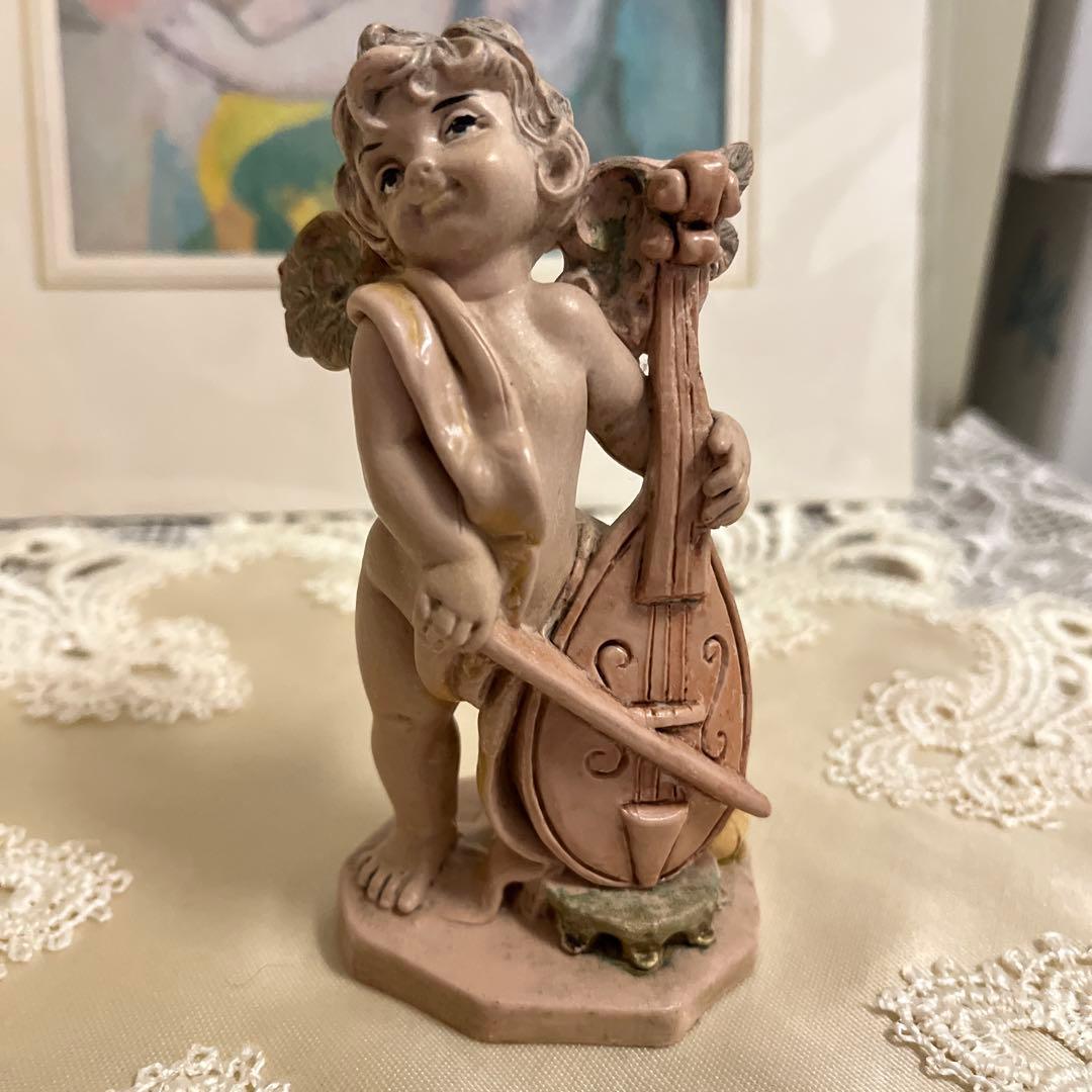 イタリア製天使の置物3点と、天使のアートプレート - メルカリ