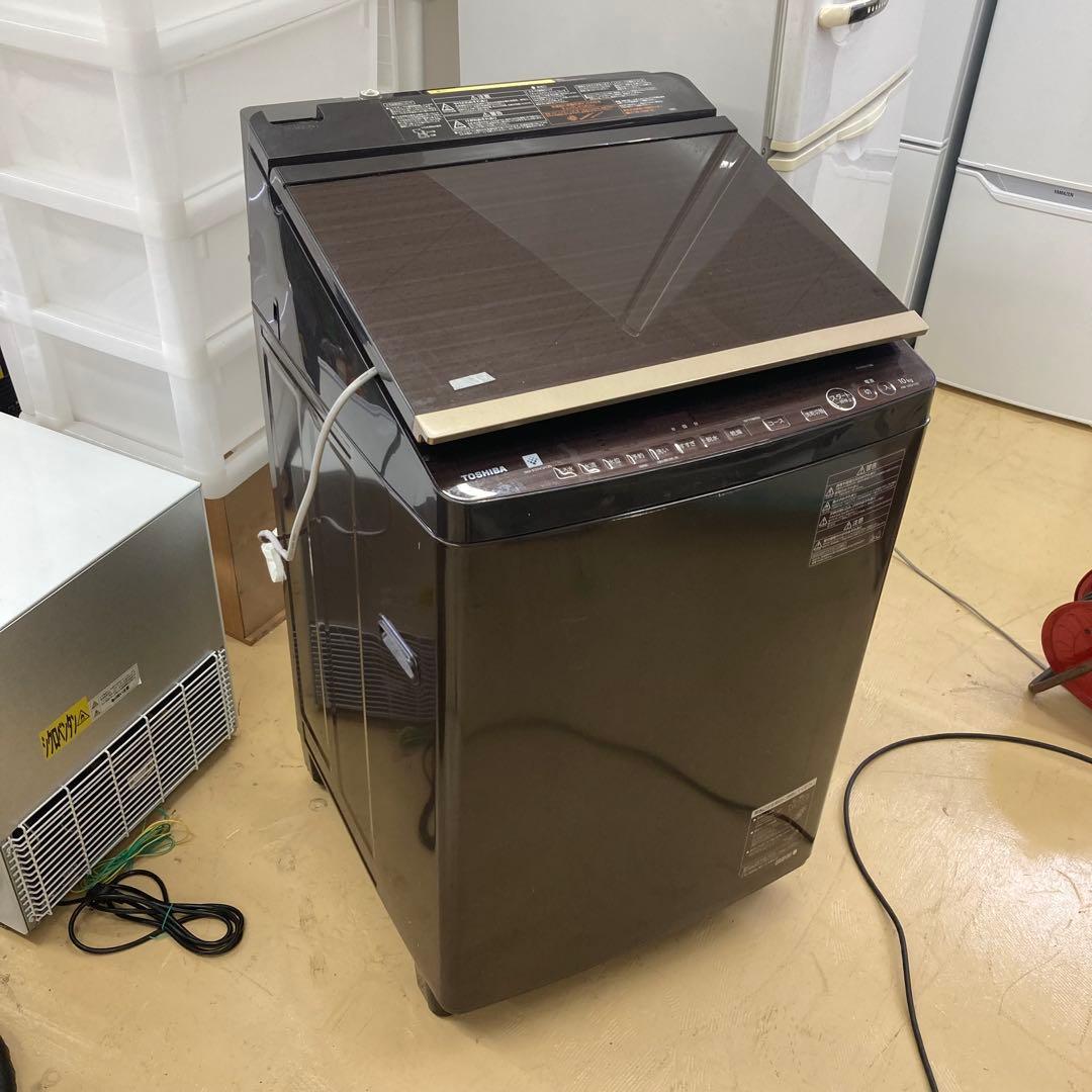 TOSHIBA AW-10SV7 洗濯機　縦型　縦型洗濯機　乾燥機能付き AW-10SV7-W 縦型洗濯乾燥機 ZABOON（ザブーン） グランホワイト [洗濯