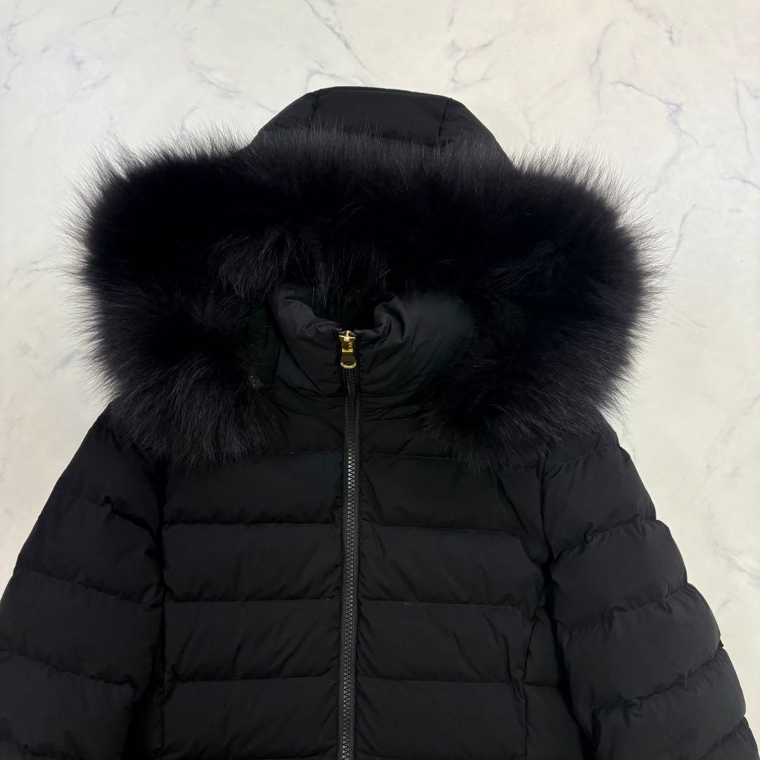 極美品 UNITED ARROWS フォックスファー付 ダウンコート 36 黒 - メルカリ