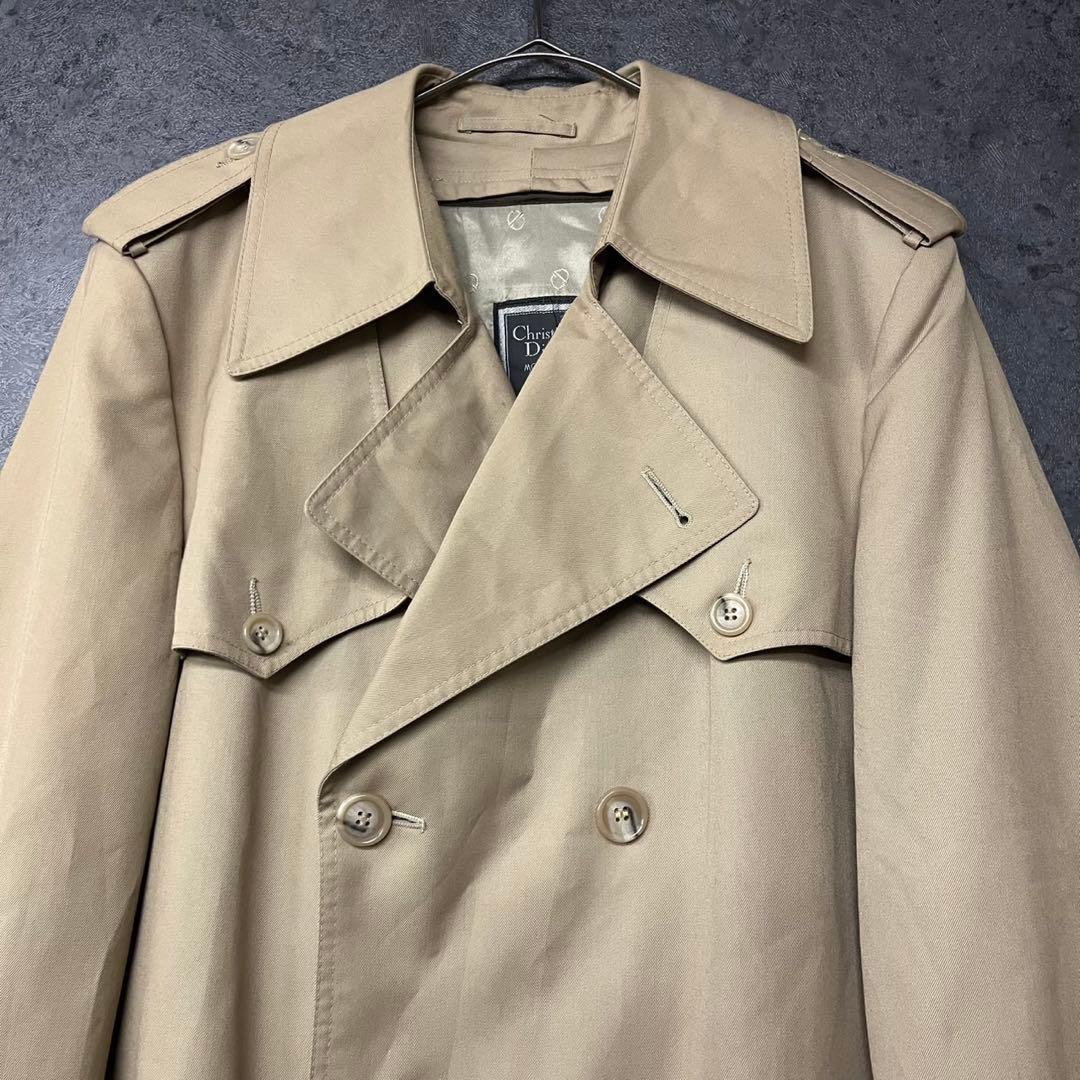 《US古着》ヴィンテージ クリスチャンディオール トレンチコート メンズL