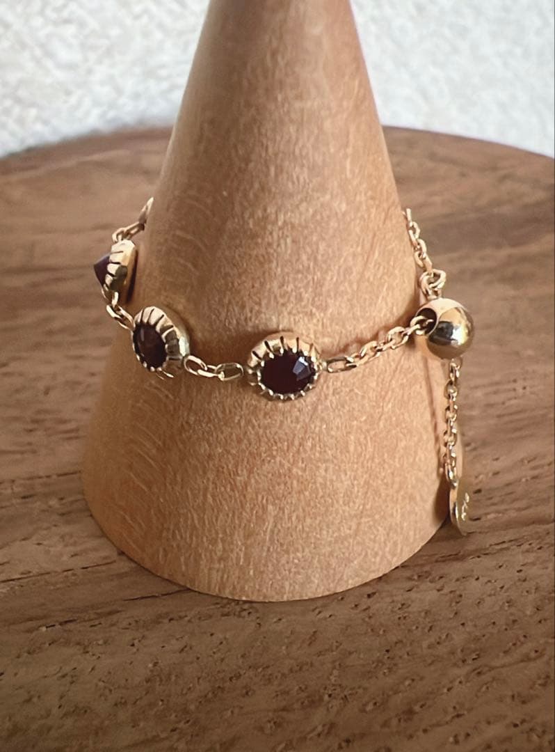 アガット agete ドリーミードリーミー チェーンリング K10×ルビー