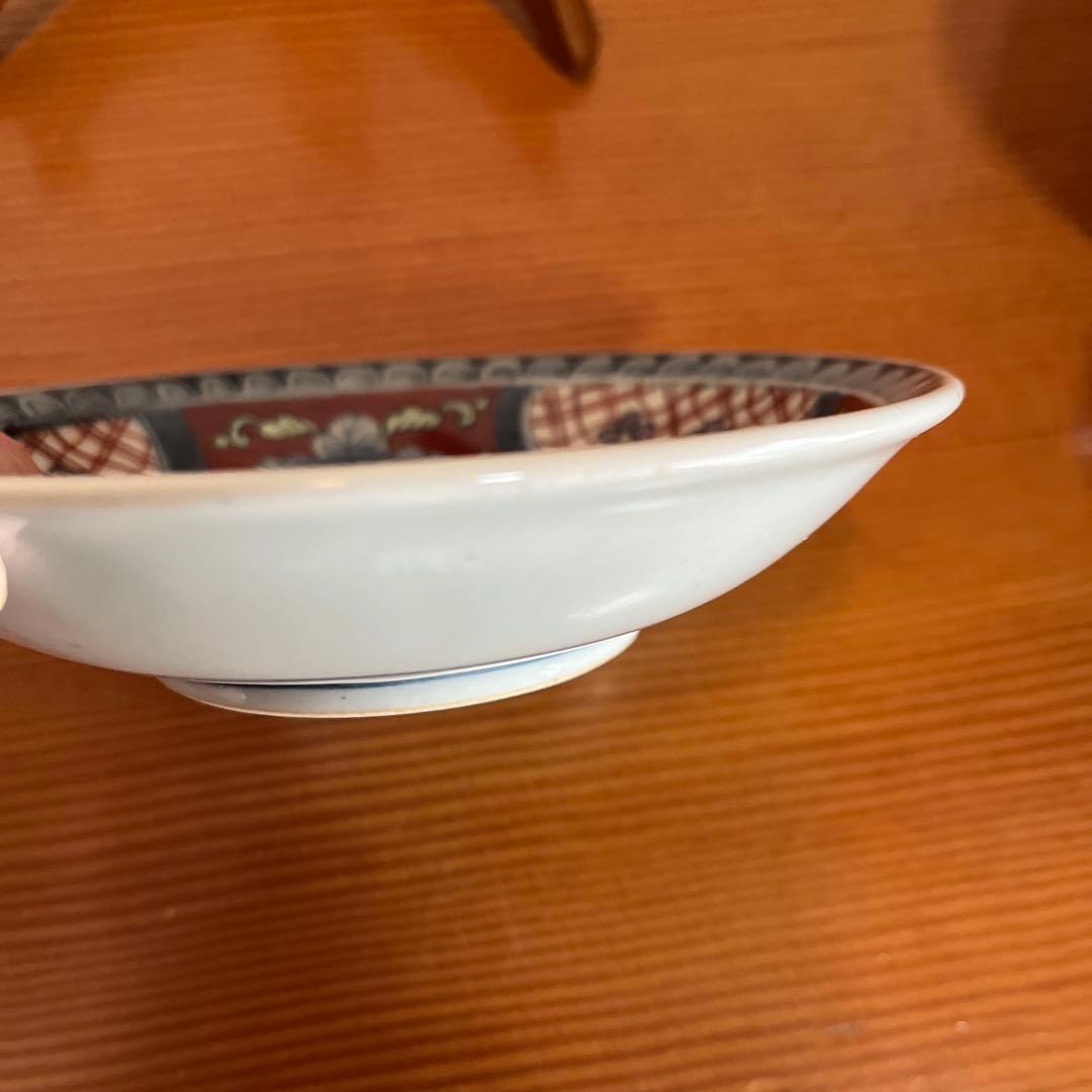 有田焼 六代走波 染錦 赤濃菊絵小花文 五寸皿 - メルカリ