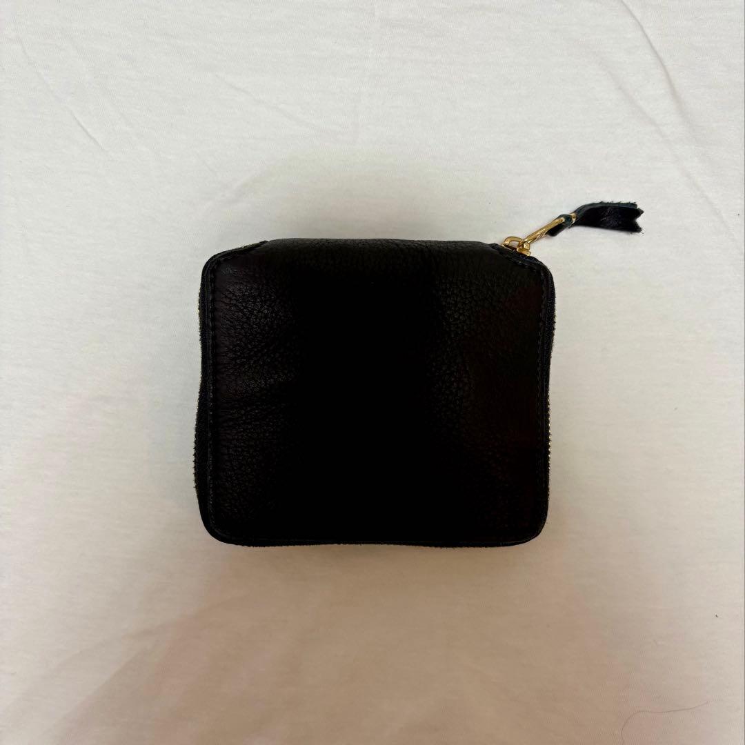 惑星様 COMME des GARCONS ZIPウォレット COMME des GARCONS 二つ折り ZIPウォレット Washed ブラック(Washed