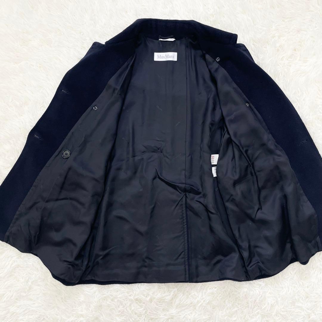 ていぼん様 専用】MaxMara 白タグ カシミヤ混 Pコート 金ボタン - メルカリ