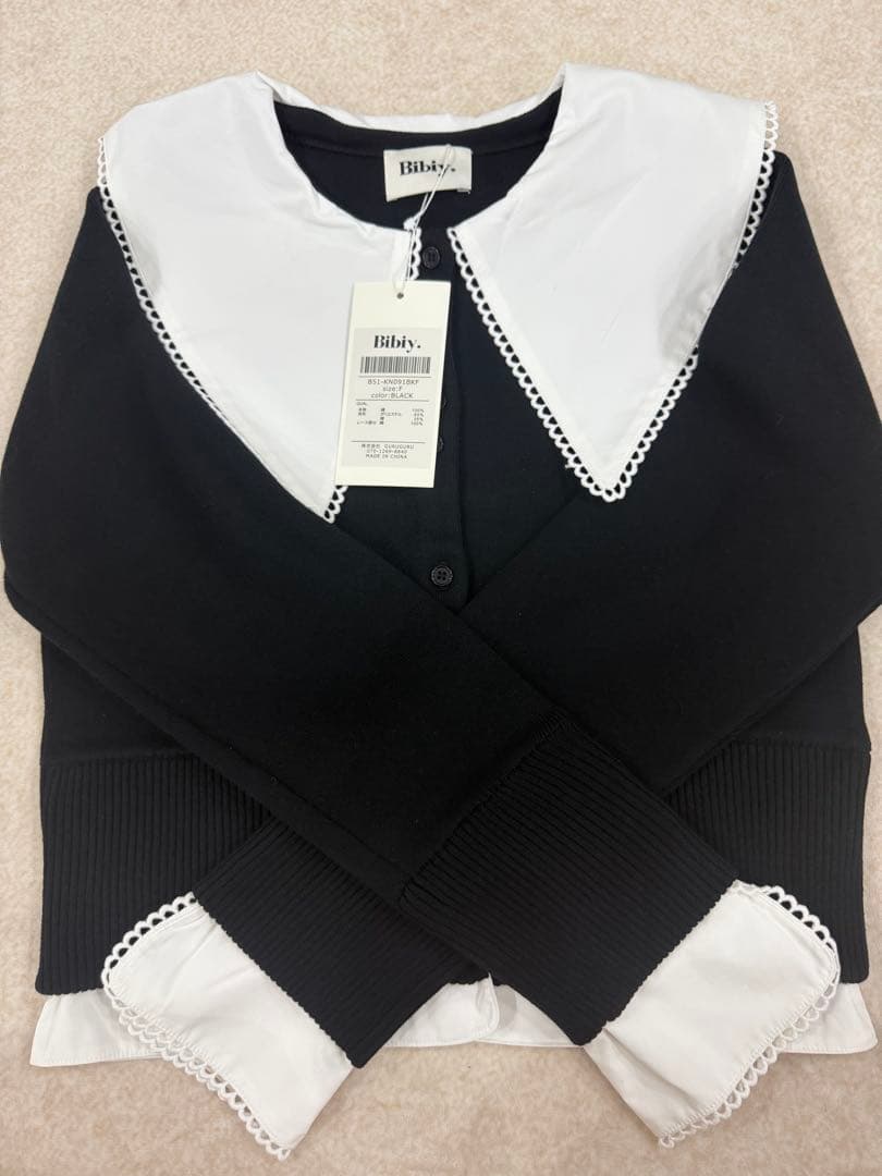 タグ付き新品 bibiy PATTY PILGRIM TOP ニット ブラック - メルカリ