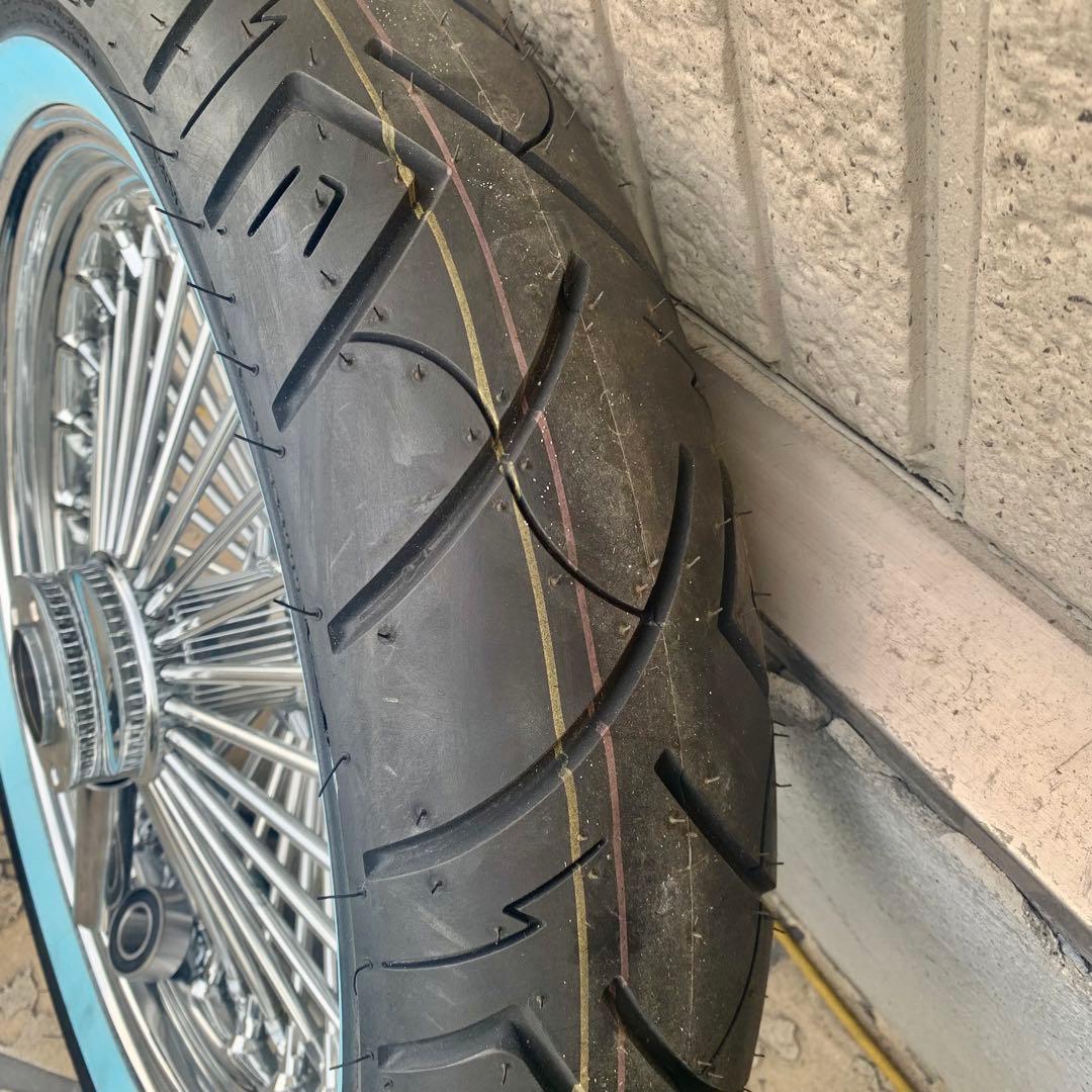 希少！ハーレー ファットスポークホイール 21×18inc タイヤ付 FXDWG