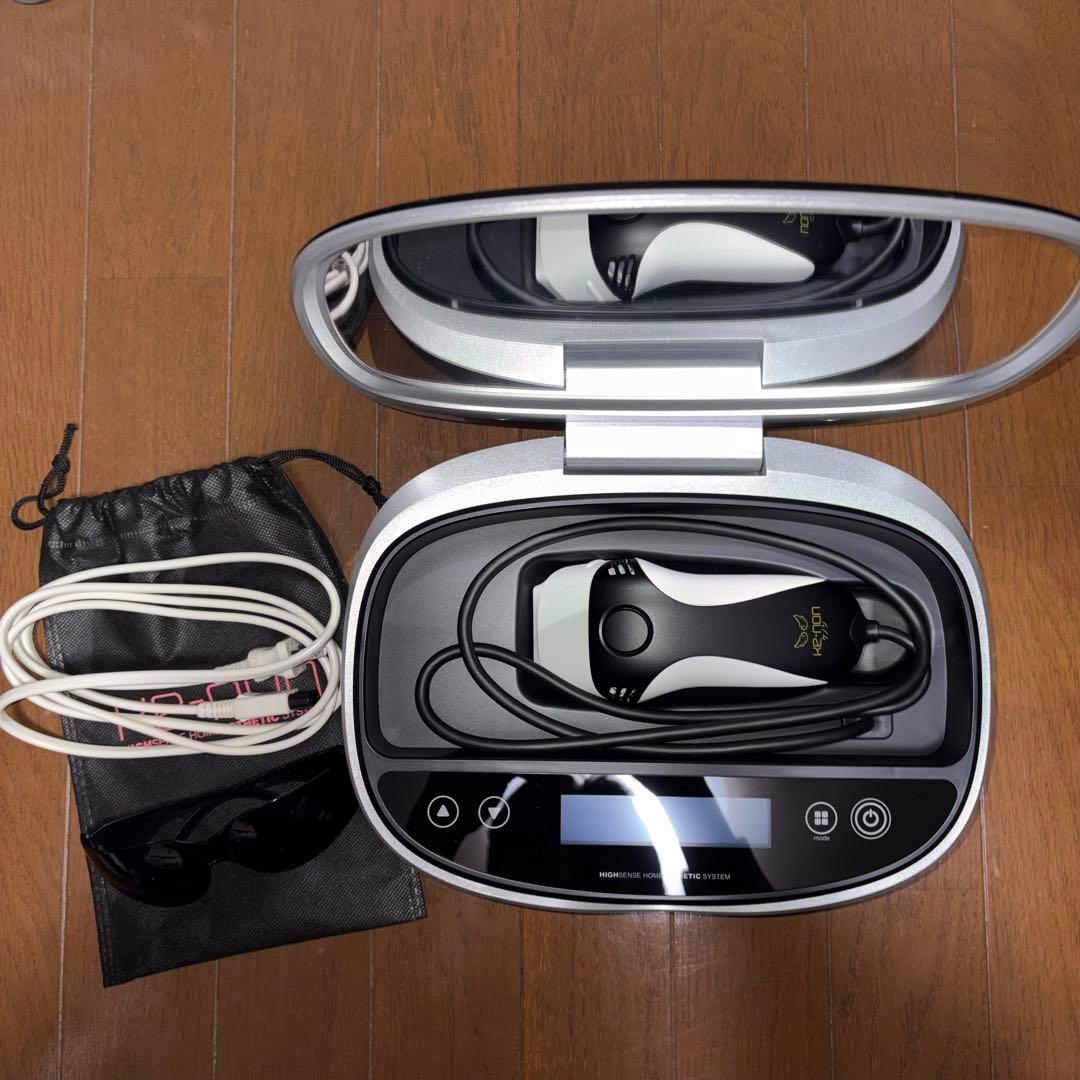 【美品】脱毛器 KE-NON ケノン Ver. 8.7 マットブラック 最新版25年製/未使用】脱毛器 ケノン Ke-non 8.7 マットブラック