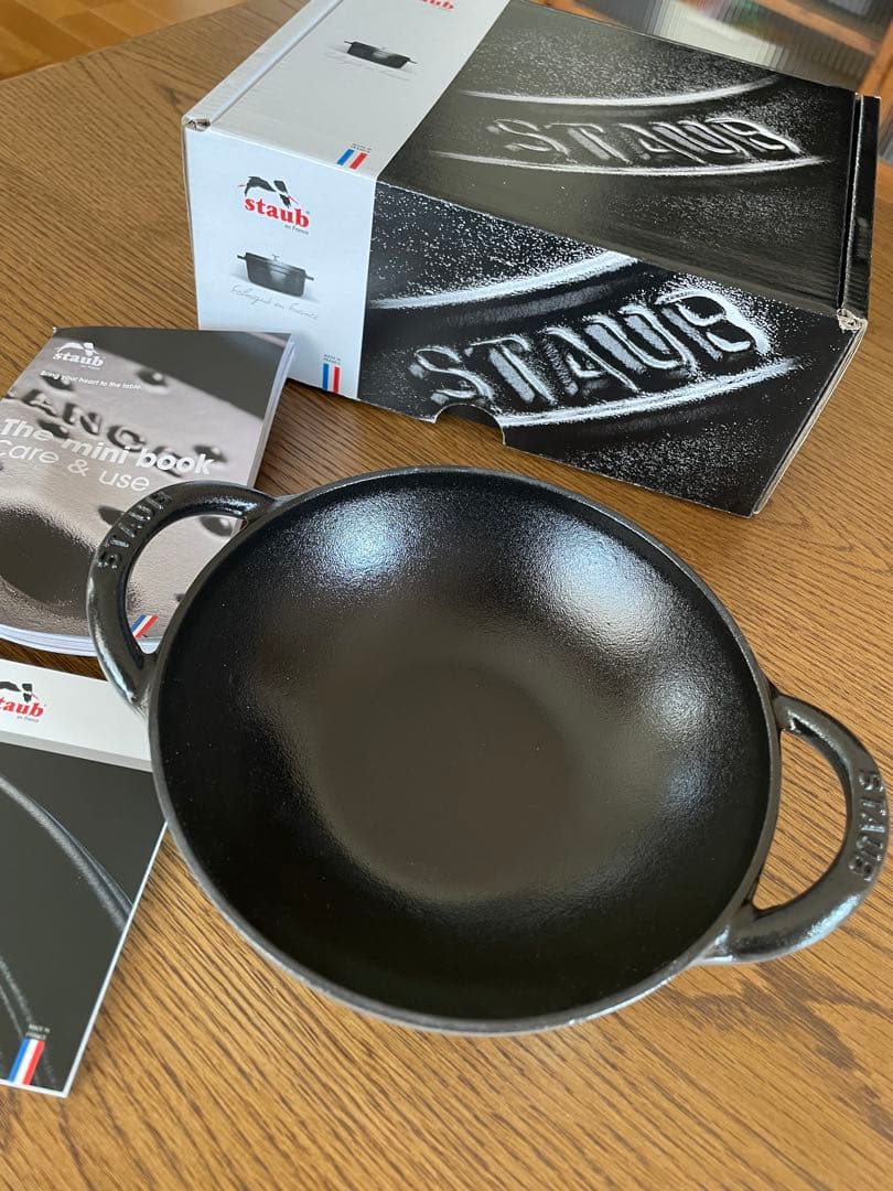 新品未使用 Staub ストウブ ベビーウォック グレー 16センチ ② - メルカリ