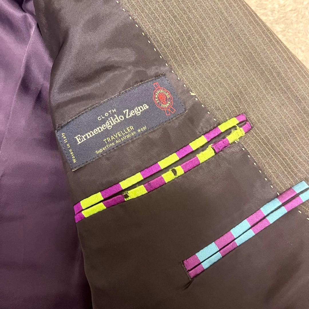 ポールスミス×高級生地ゼニア スーツ セットアップ マルチストライプ