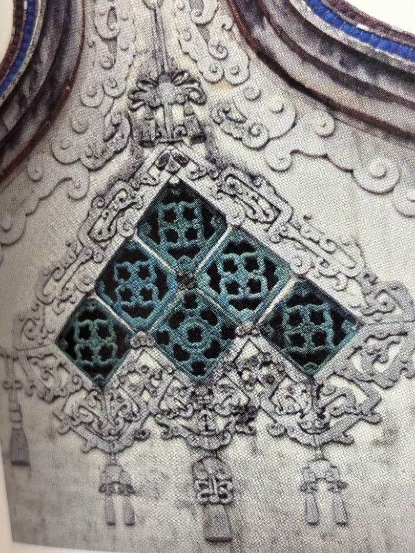 台湾ヴィンテージ 陶器 窓花 翡翠タイル