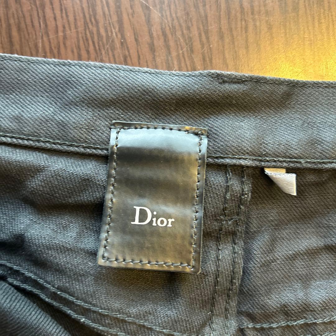 ディオールオム07SSエディ期路面店限定グラファイトコーティングデニム