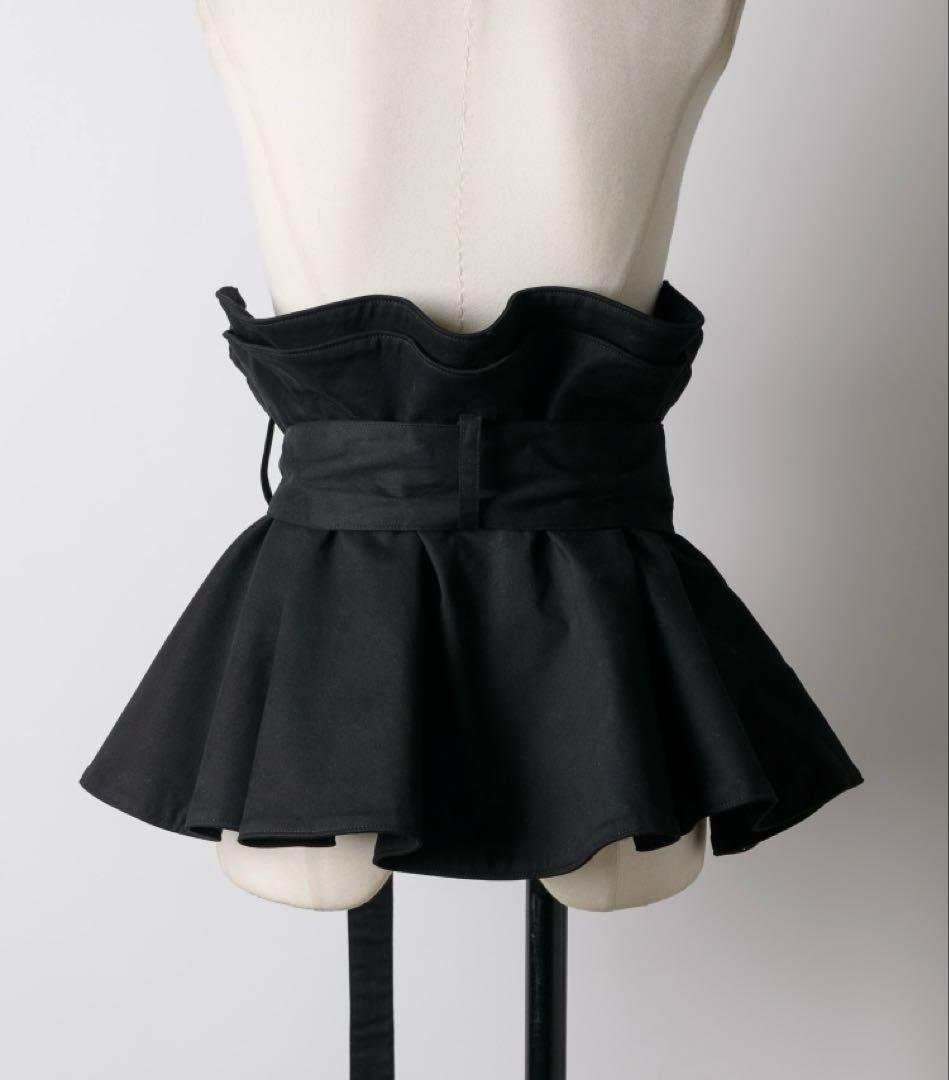 ラベルエチュード サークルフレアボリュームベルト ブラック