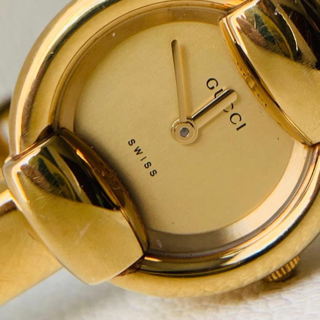 稼働品 グッチ ゴールド 1400l 腕時計 GUCCI 新品電池 GP - メルカリ