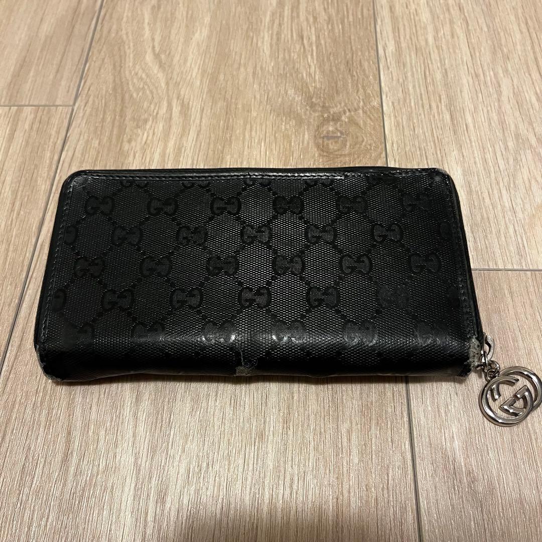 GUCCI 長財布 GGパターン グッチシマ インターロッキング レザー