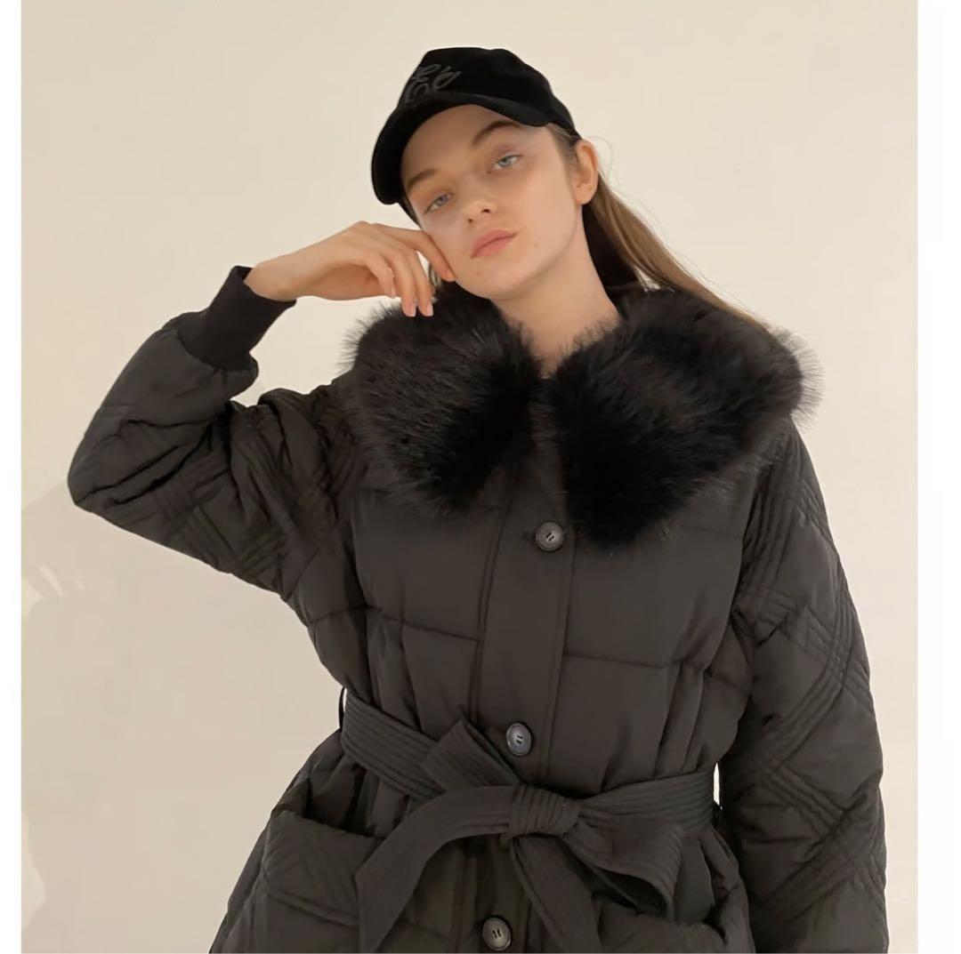 エピヌ fur collar quilting down coat - メルカリ