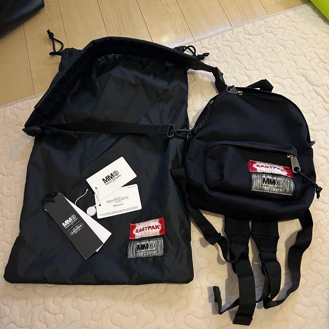 EASTPAK MM6 ブラック ミニリュック ショルダーバッグ - メルカリ