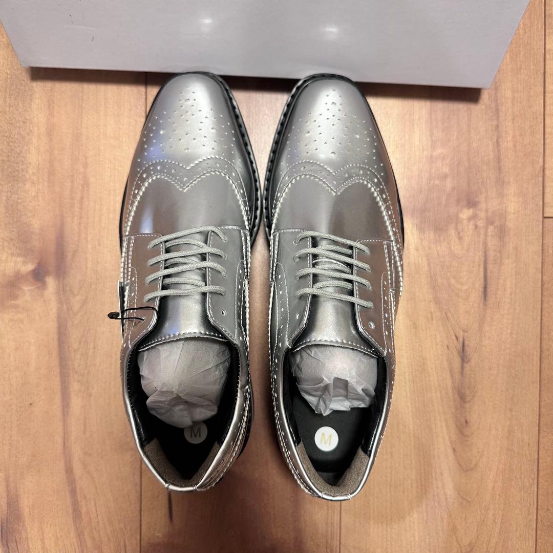 厚底 スパイクレス ゴルフシューズ ホワイト 24.5 レディース 新品タグ