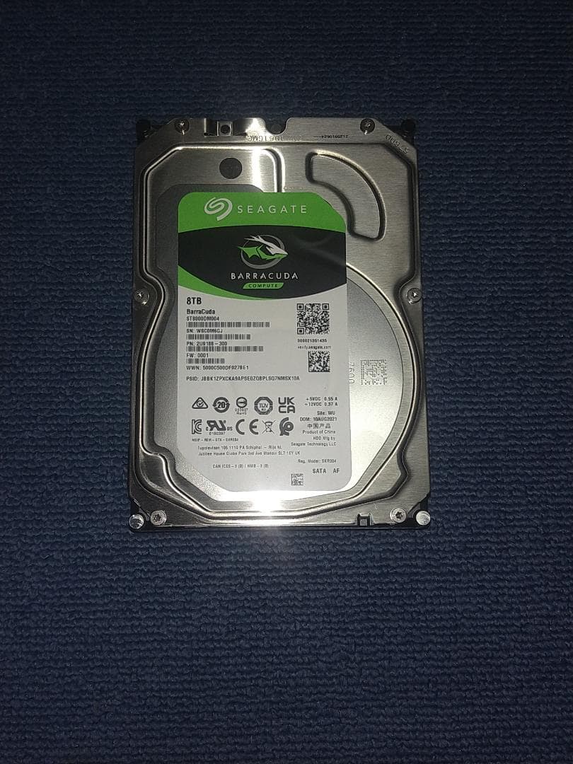 Seagate Barracuda 8TB 内蔵型HDD - HD1207#Seagate Barracuda 8TB