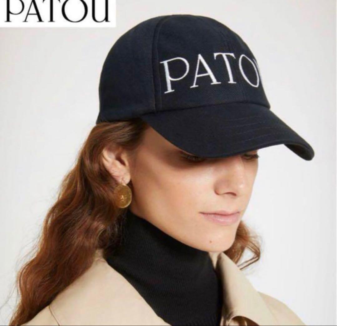 PATOU ブラック キャップ M-Lサイズ PATOU ブラック ベースボールキャップ M-L - メルカリ