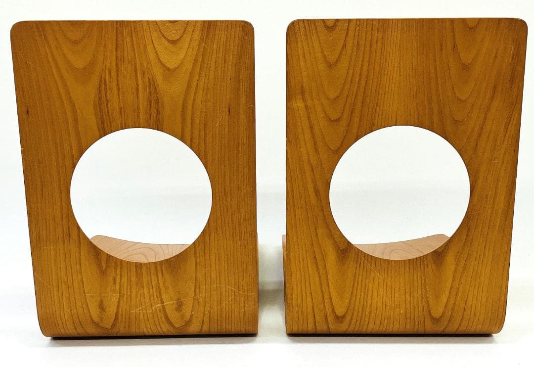 Tendo 天童木工 座椅子 2脚セット 藤森健次 曲げ木 ケヤキ板目 曲木⑱