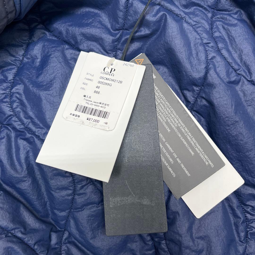 未使用　C.P.COMPANY NYLON ネイビー　ステンカラーコート 48