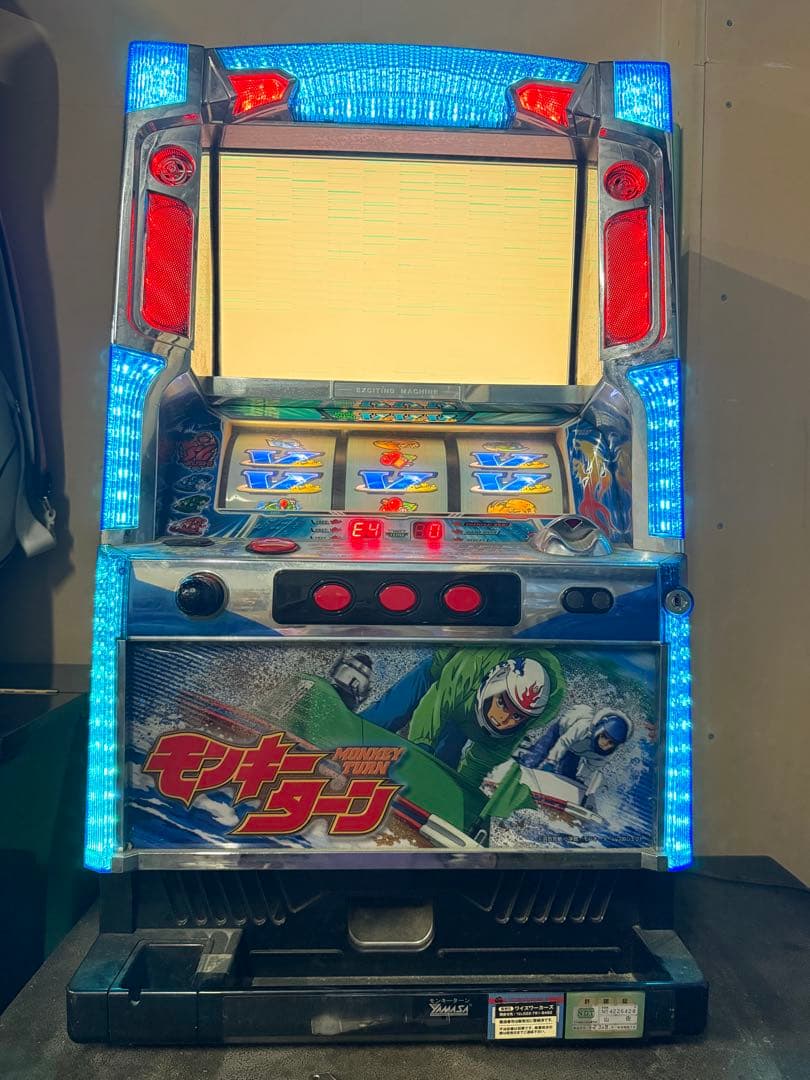 【通電確認済み】ジャンク品★実機　モンキーターン初期スロット　設定キーあり　山佐 楽天市場】【本州送料無料】パチスロモンキーターン4（パネル不問
