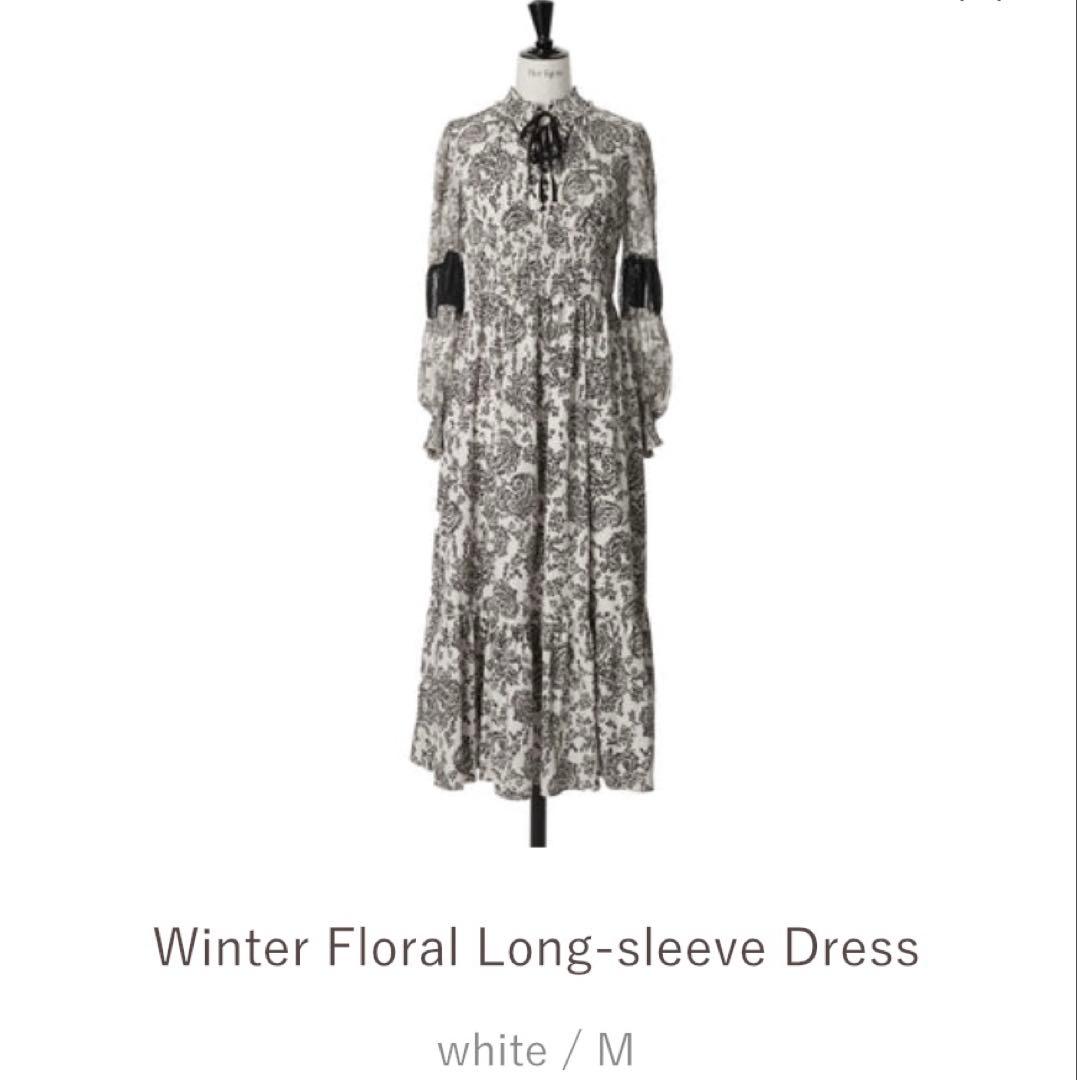 【未使用タグ付】Winter Floral Long-sleeve Dress 新品タグ付き】Winter Floral Long-sleeve Dress herlipto｜Yahoo