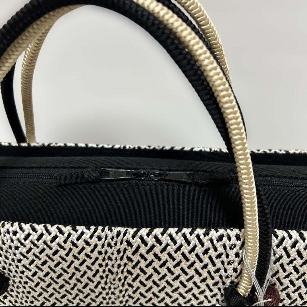 和装バック 利休バッグ 横長の型 小田巻付き バッグ 組織り 衿秀 和想