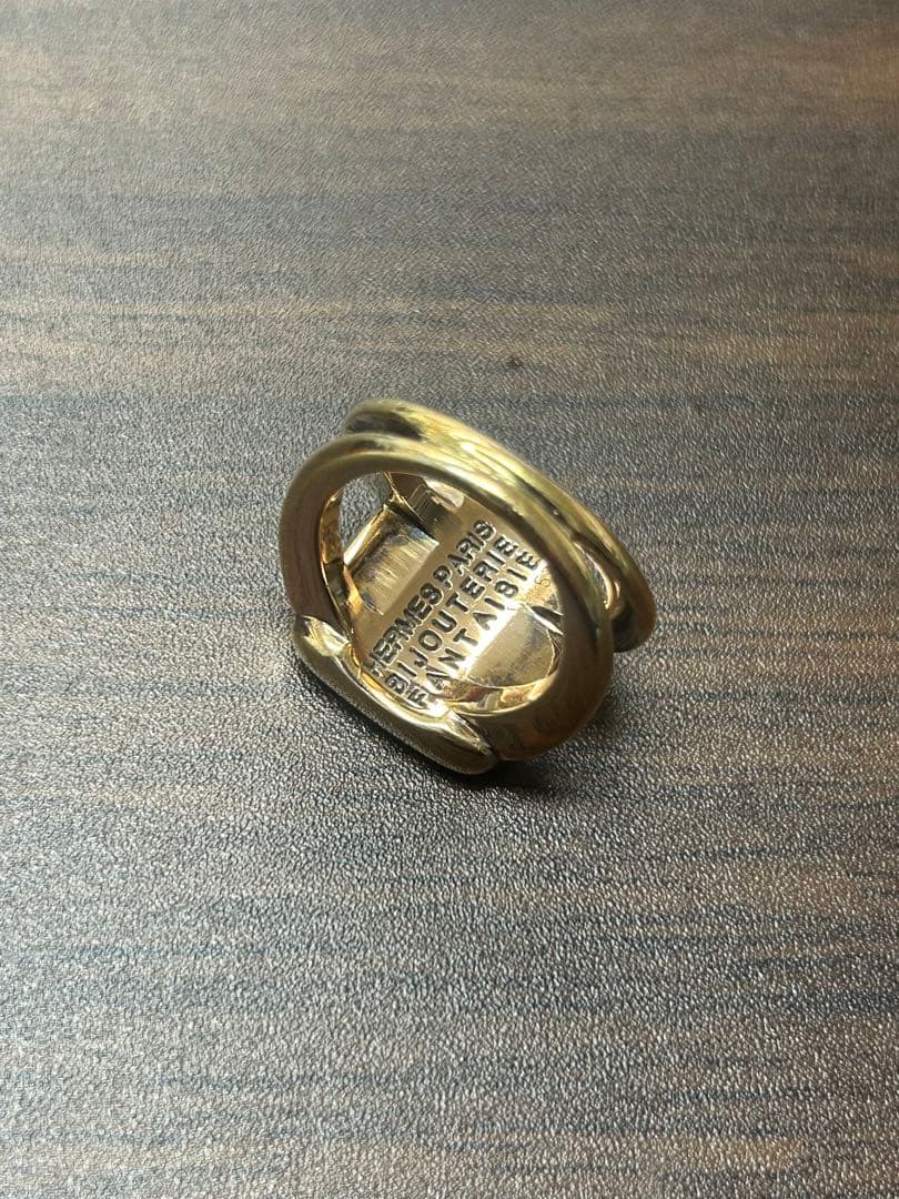 エルメス 90年代 コロゾ ホース リング ゴールド GP 53号 - メルカリ