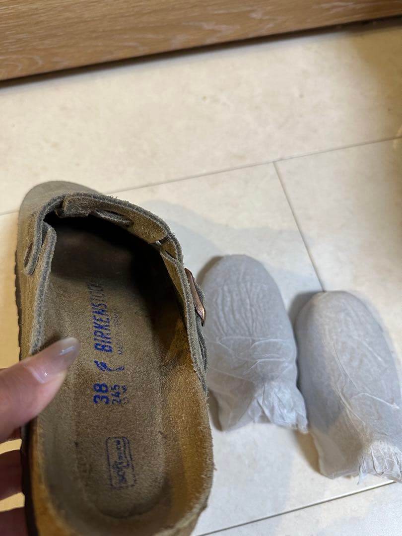 BIRKENSTOCK BOSTONトープ38 24.5cm 美品　 希少ナロー