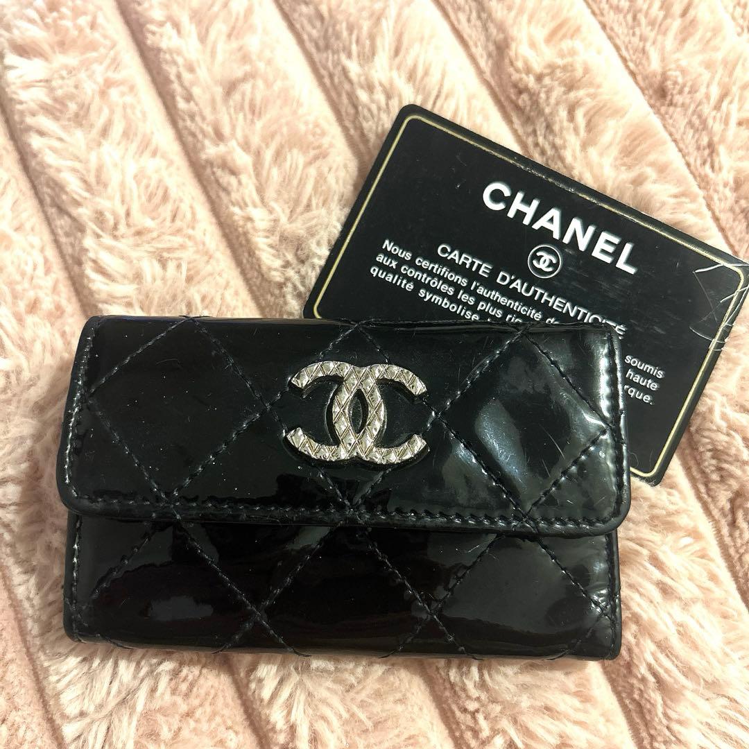 CHANEL キーケース　エナメル　ブリリアント　ココマーク 楽天市場】CHANEL シャネル カメリア ココマーク 6連 キーケース