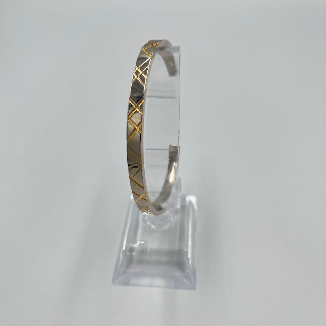 ✨新品未使用✨ブラックレーベル バングル CBチェック シルバー 保存袋