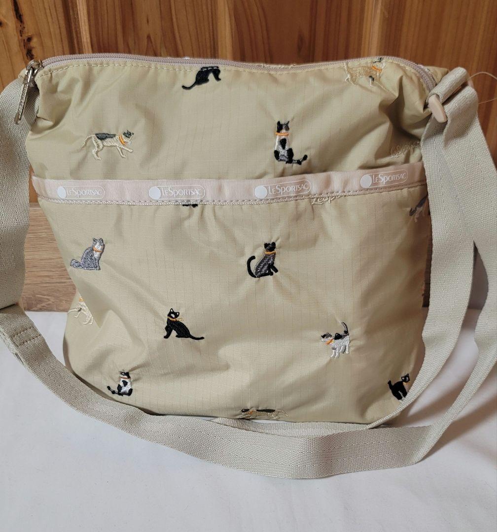 レスポートサック ブリードオブキャット ショルダーバッグ 猫刺繍