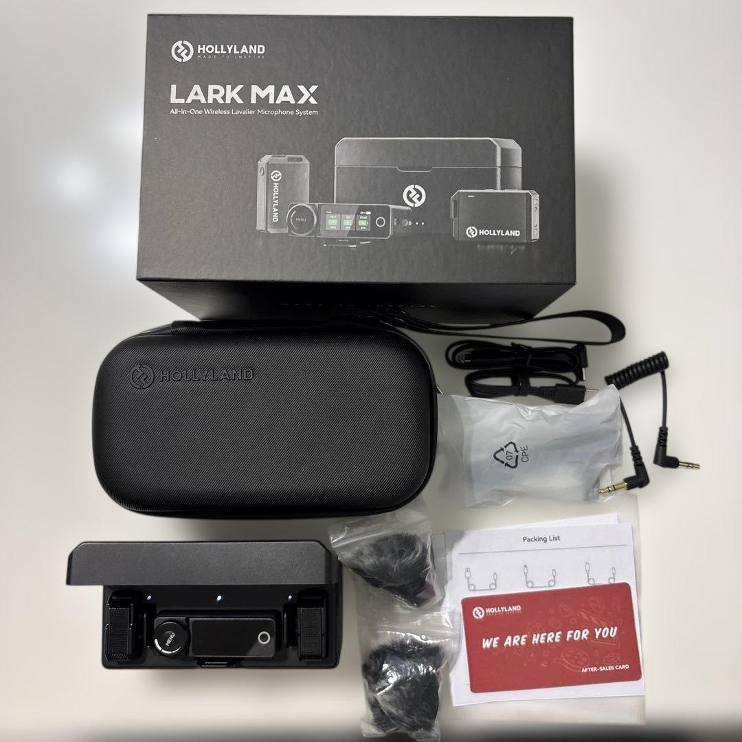 HOLLYLAND LARK MAX DUO ペンダント ワイヤレスマイク Hollyland LARK MAX Duo 2-Person Wireless Microphone System