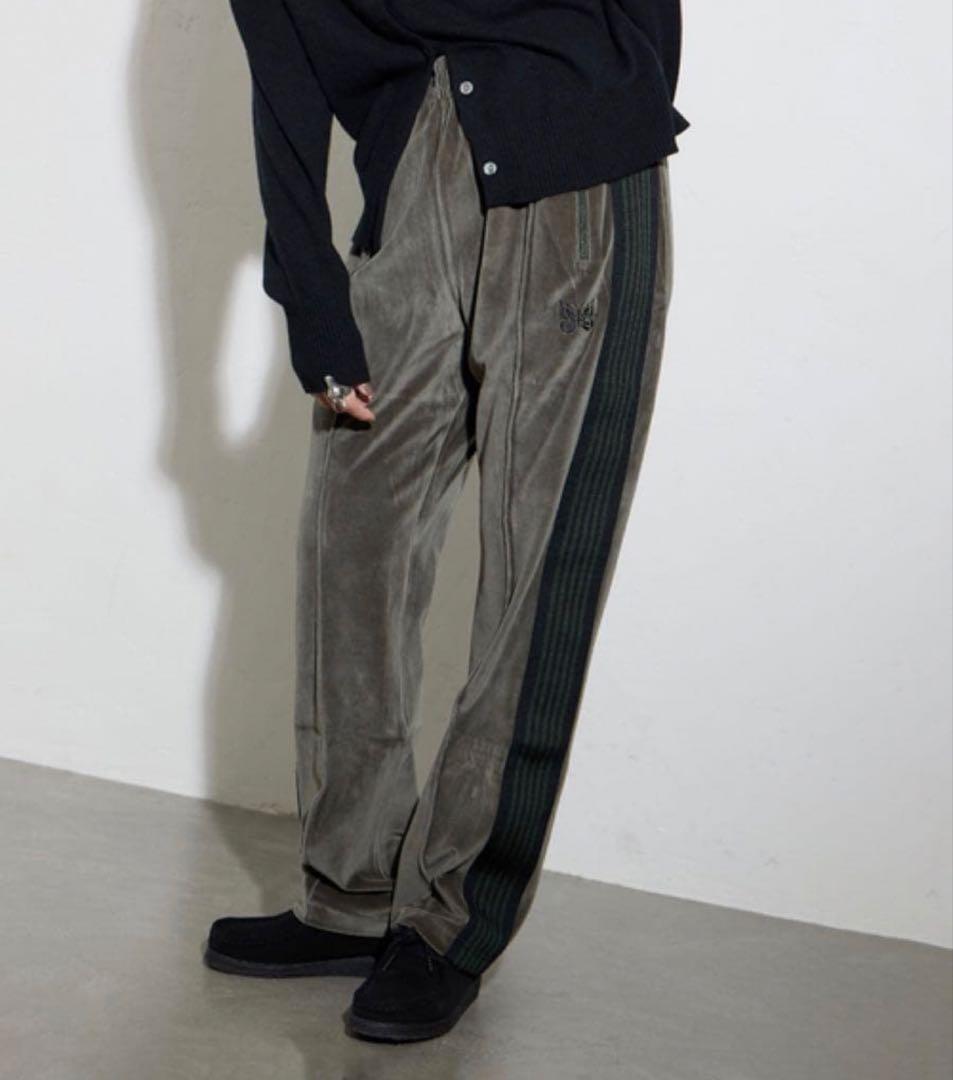 【NEEDLES/ニードルズ】Narrow Track pant PU280 Sweatpants Needles Narrow Track Velour Track Pants PU280-B-OLIVE