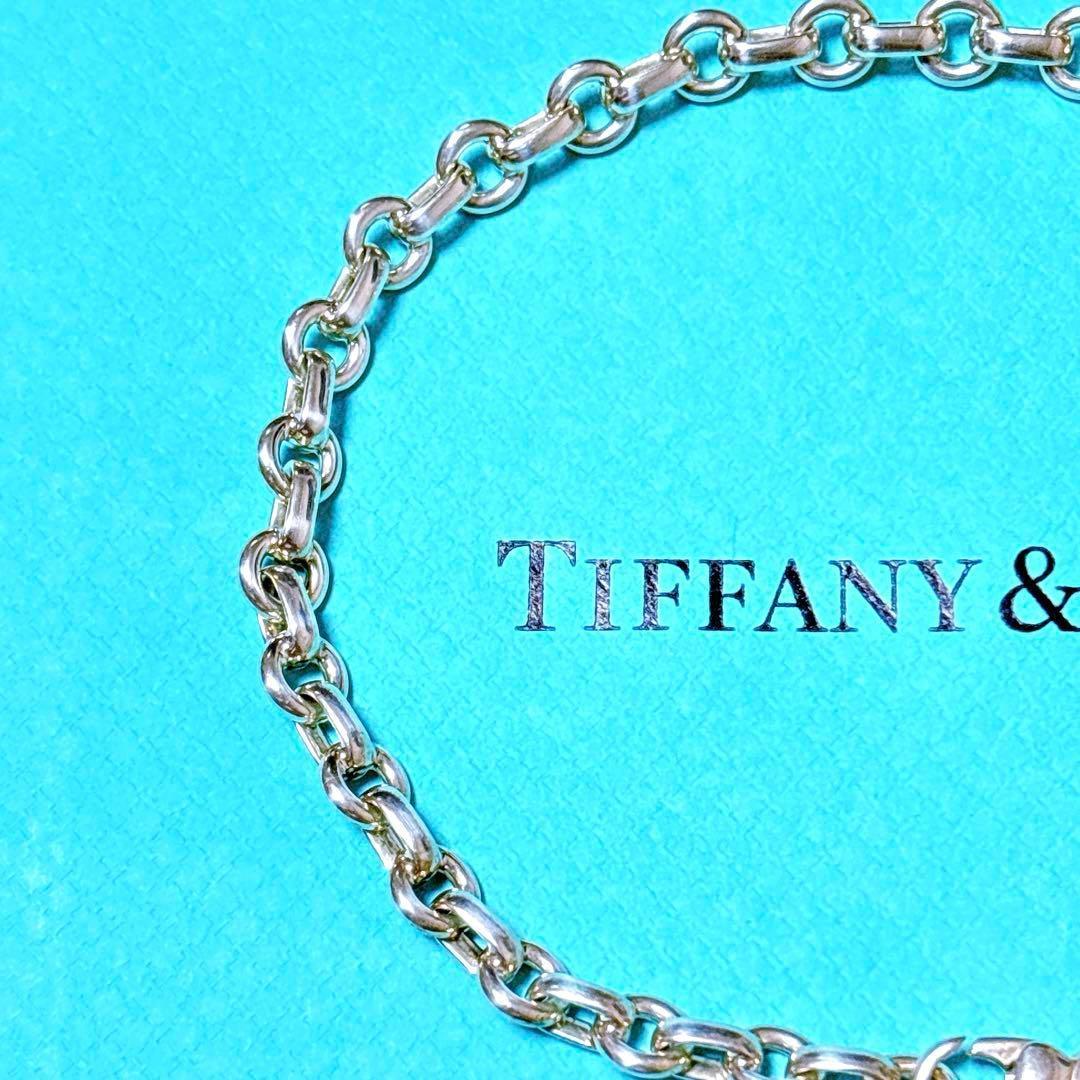 【美品】22.5cm ティファニー ドーナツチェーン ブレスレット SV925